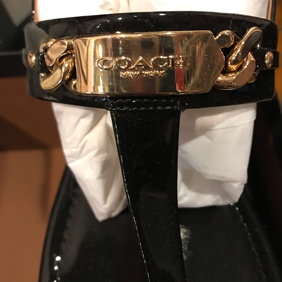 Black. Coach sandals - Picture 2 of 3
